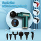 Fitness Hammer Compact Deep Tissue Massager -USB Rechargeable Fascia Gun Muscle Massage Device Featuring 4 Interchangeable Heads