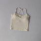 Women's Cross Back Push-Up Yoga Sports Bra Comfortable Gym Tank Top Workout Fitness Vest 'Naked Feeling' Gym Bra Fitness Wear