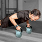 GYMENIST Kettlebell Fitness Iron Weights with Neoprene Coating Around The Bottom Half of The Metal Kettle Bell for Home Gym Str
