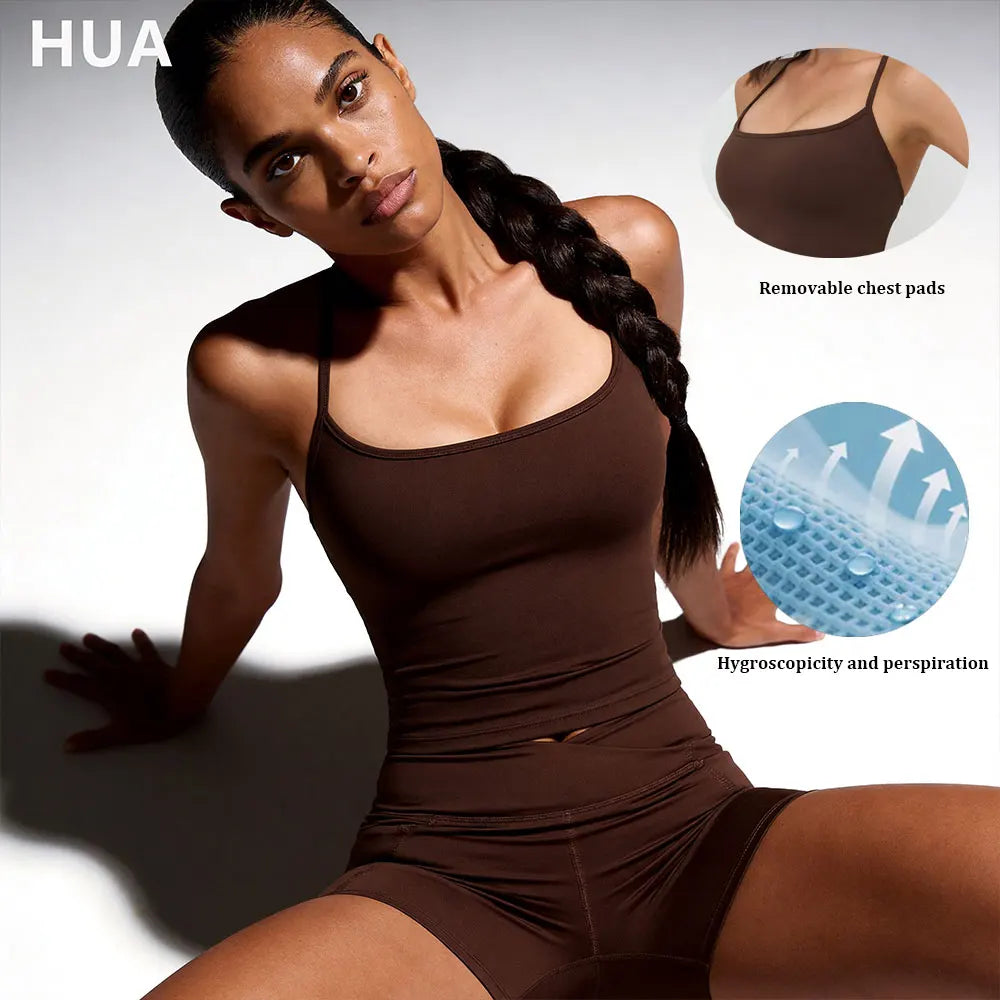 Women's Naked Feel Moisture Wicking Racerback Yoga Tank Top Quick Dry Backless Tight Fit Sports Tops for Gym Workout Running
