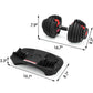 Sihao Adjustable Dumbbell 24/40 KG 52.5/90 LBS Fitness Equipment Training Arm Muscles Dumbbell Free Shipping Adjustable Bumbbell