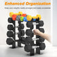5-Tier Black Dumbbell Rack Stand for Home Gym, Heavy Duty Steel Holds 8-30LB Pairs, 450LBS Capacity Weight Storage Organizer
