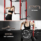Power Cage, Multi-Function Power Rack with Adjustable Cable Crossover System, 2000LBS Squat Rack for Home Gym with More Training