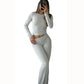 Women's Yoga Two-Piece Set Long-Sleeve Wide-Leg Activewear Set Casual Home Yoga Set Coordinated Set