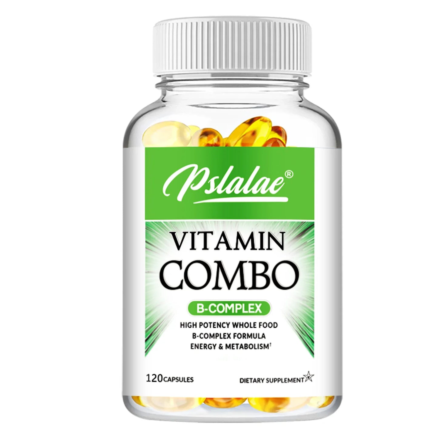 B Vitamin Capsules - Helps with Healthy Energy Metabolism, Boosts Immunity,  Supports A Healthy Nervous System - 120 Capsules