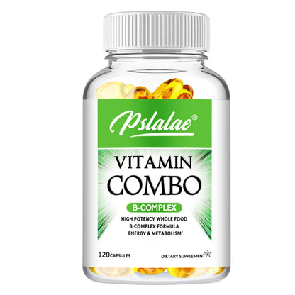 B Vitamin Capsules - Helps with Healthy Energy Metabolism, Boosts Immunity,  Supports A Healthy Nervous System - 120 Capsules