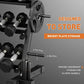 3 Tier Adjustable Width Dumbbell Rack Stand for Dumbbells and Weight Plates Storage Black