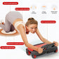 Automatic Rebound Ab Roller Wheel with Elbow Support 4-Wheel Core Exercise Tool Home Gym Abdominal Wheel Foldable Double Grip